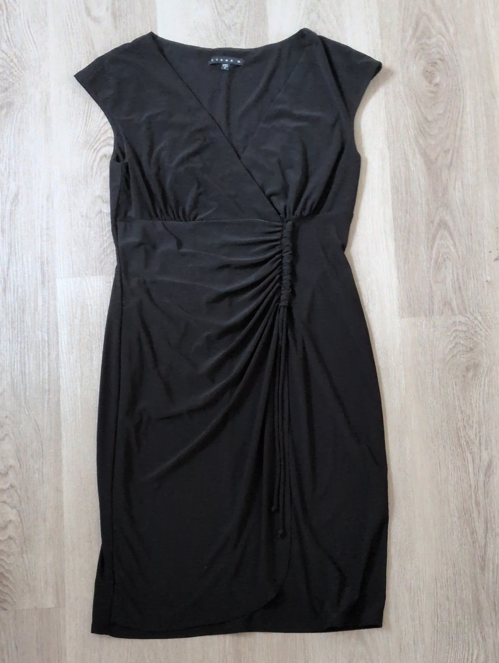 Tiana B. Black Wrap Dress
